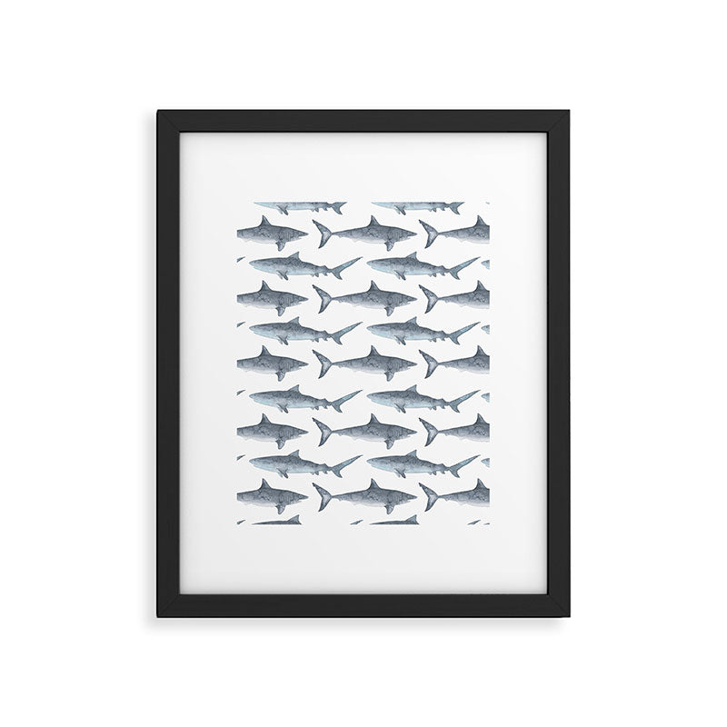 Sharks Framed Art Print Gallery Image 6