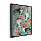 Australian Shepherd owners dog breed cute herding dogs aussie dogs animal pet portrait dog art Framed Canvas Print Gallery Image 2