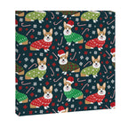 Corgi christmas sweater ugly sweater party with welsh corgis dog lovers dream christmas Canvas Print Gallery Image 3