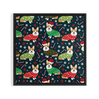 Corgi christmas sweater ugly sweater party with welsh corgis dog lovers dream christmas Framed Canvas Print Gallery Image 3