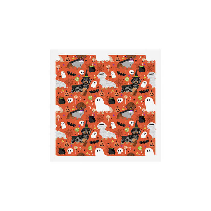 Dachshund dog breed halloween cute pattern doxie dachsie dog costumes Art Print Gallery Image 1