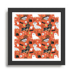 Dachshund dog breed halloween cute pattern doxie dachsie dog costumes Framed Art Print Gallery Image 1
