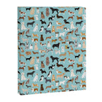 Dogs pattern print must have gifts for dog person mint dog breeds Canvas Print Gallery Image 6
