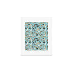 Dogs pattern print must have gifts for dog person mint dog breeds Art Print Gallery Image 1