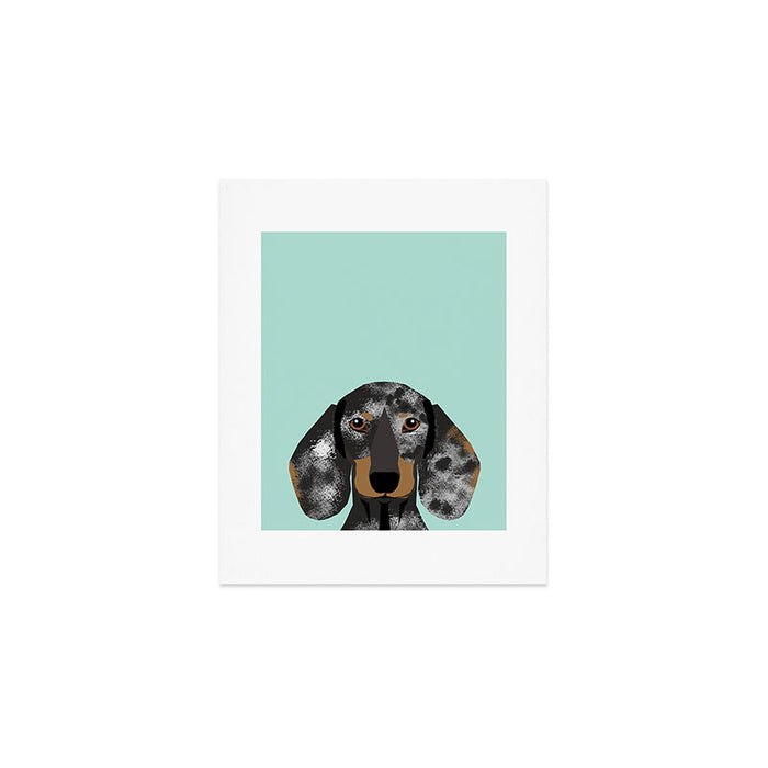 Doxie Dachshund merle dapple dog cute must have dog accessories dog gifts cute doxies dachshunds des Art Print Gallery Image 1