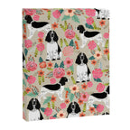 English Springer Spaniel dog breed florals dog gifts for dog lovers dog breeds Canvas Print Gallery Image 6