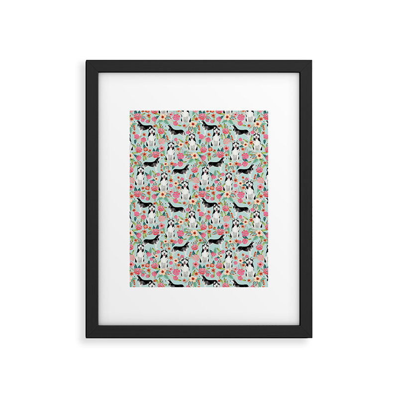 Husky dog breed must have gifts for dog person husky owner presents Framed Art Print Gallery Image 5