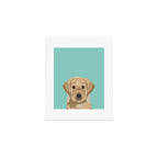 Labrador puppy pet portrait wall art and gifts for dog breed lovers Art Print Gallery Image 1
