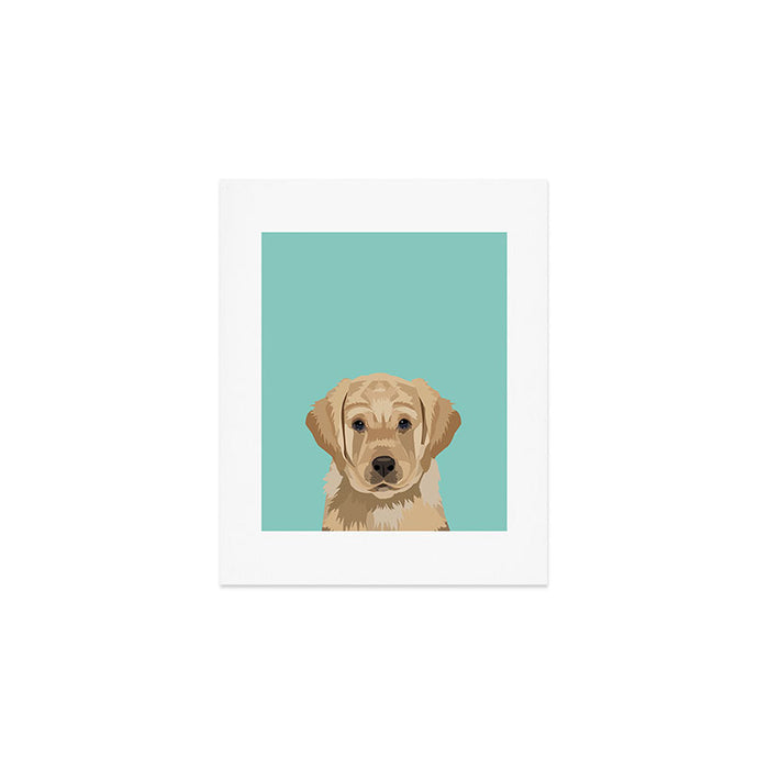 Labrador puppy pet portrait wall art and gifts for dog breed lovers Art Print Gallery Image 1