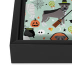 Pitbull halloween costumes pet portrait fall october cute trick or treat pitbulls Framed Canvas Print Gallery Image 2