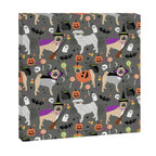 Pug halloween costumes mummy witch vampire pug dog breed pattern by pet friendly Canvas Print Gallery Image 3