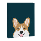 Teagan - Corgi Welsh Corgi gift phone case design for pet lovers and dog people Canvas Print Gallery Image 6