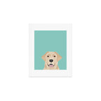 Yellow Lab dog portrait labrador retriever dog art pet friendly Art Print Gallery Image 1