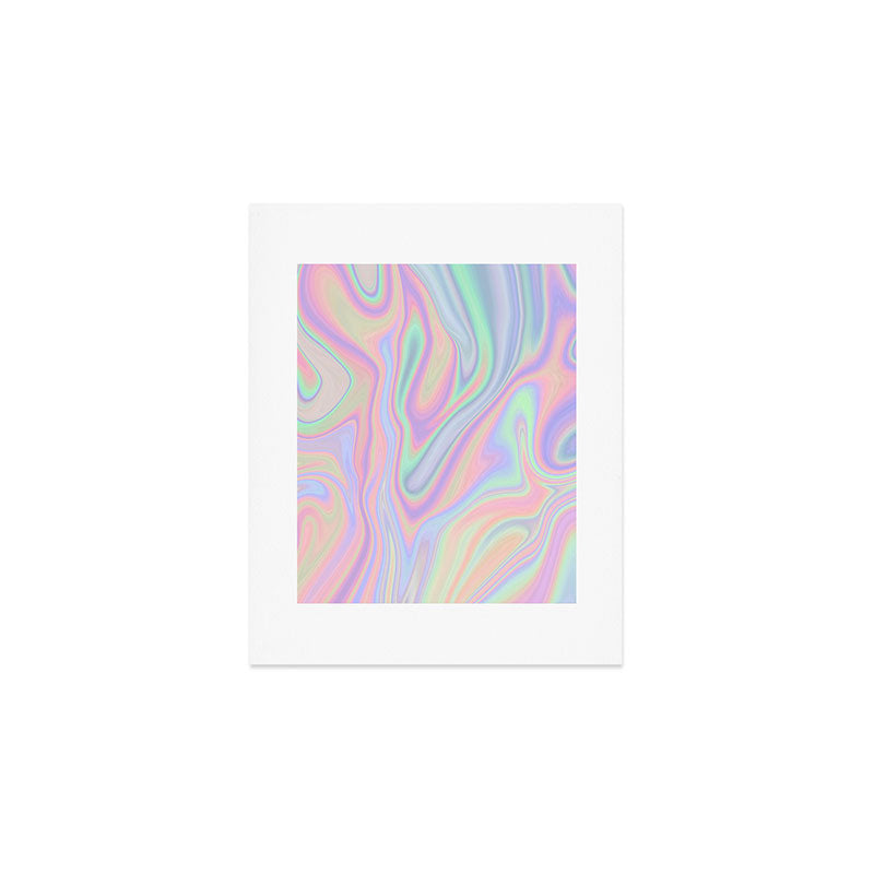 Liquid Colorful Abstract Rainbow Paint Art Print Gallery Image 1