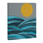 The ocean, waves and sun Canvas Print Gallery Image 8