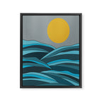 The ocean, waves and sun Framed Canvas Print Gallery Image 8