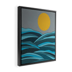 The ocean, waves and sun Framed Canvas Print Gallery Image 2
