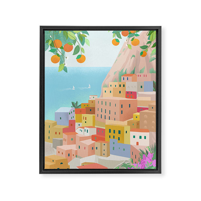 Amalfi Coast, Italy Framed Canvas Print Gallery Image 6
