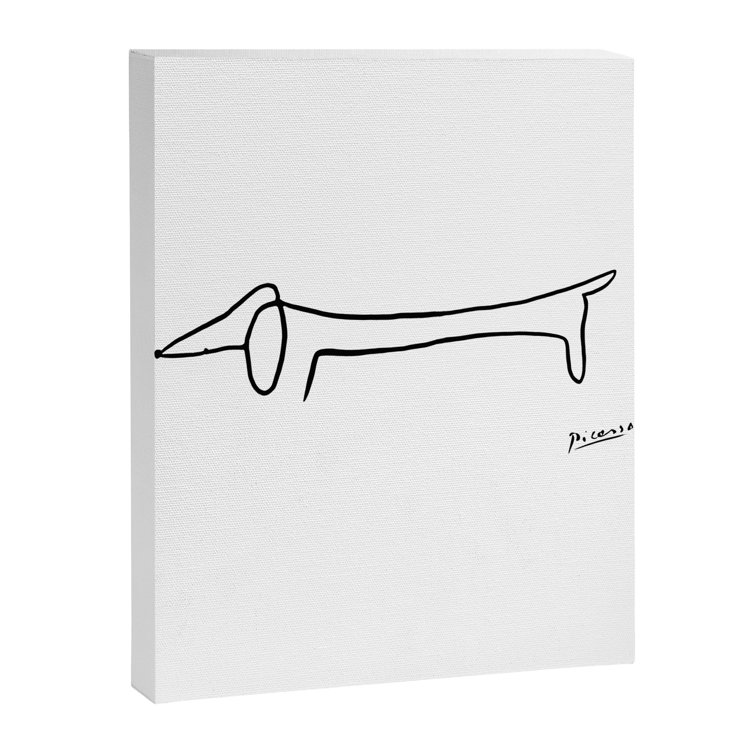 Picasso's sausage dog Canvas Print Gallery Image 6