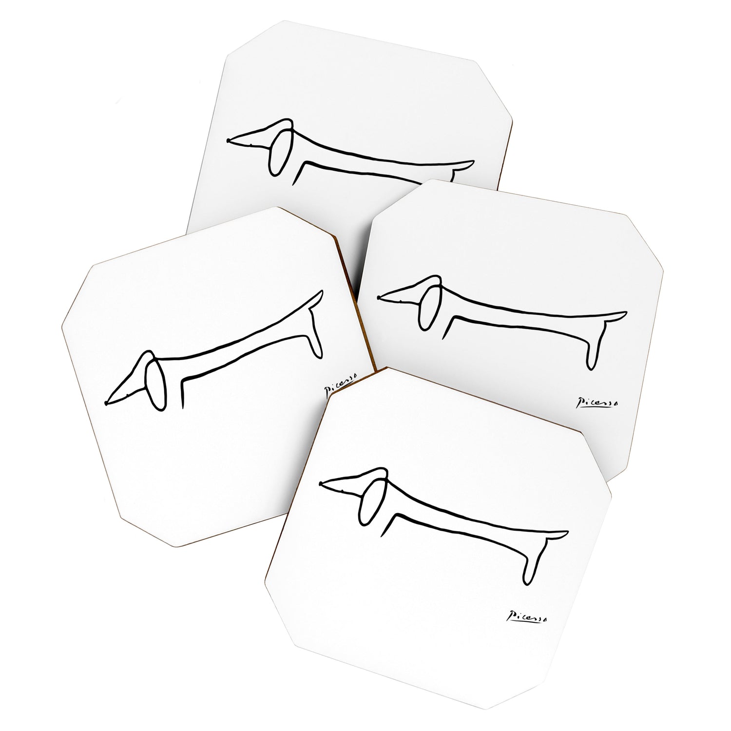 Picasso's sausage dog Coaster Gallery Image 1