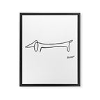Picasso's sausage dog Framed Canvas Print Gallery Image 6