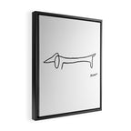 Picasso's sausage dog Framed Canvas Print Gallery Image 2