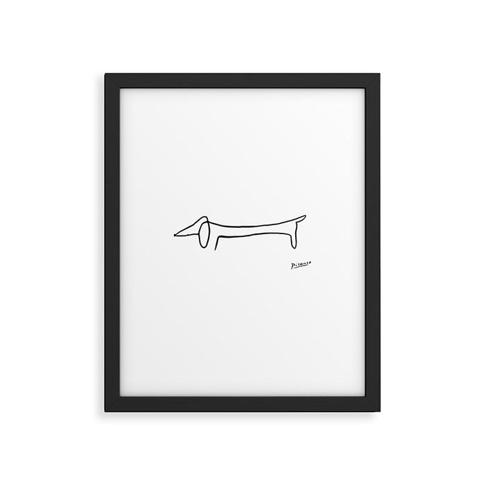 Picasso's sausage dog Framed Art Print Gallery Image 1
