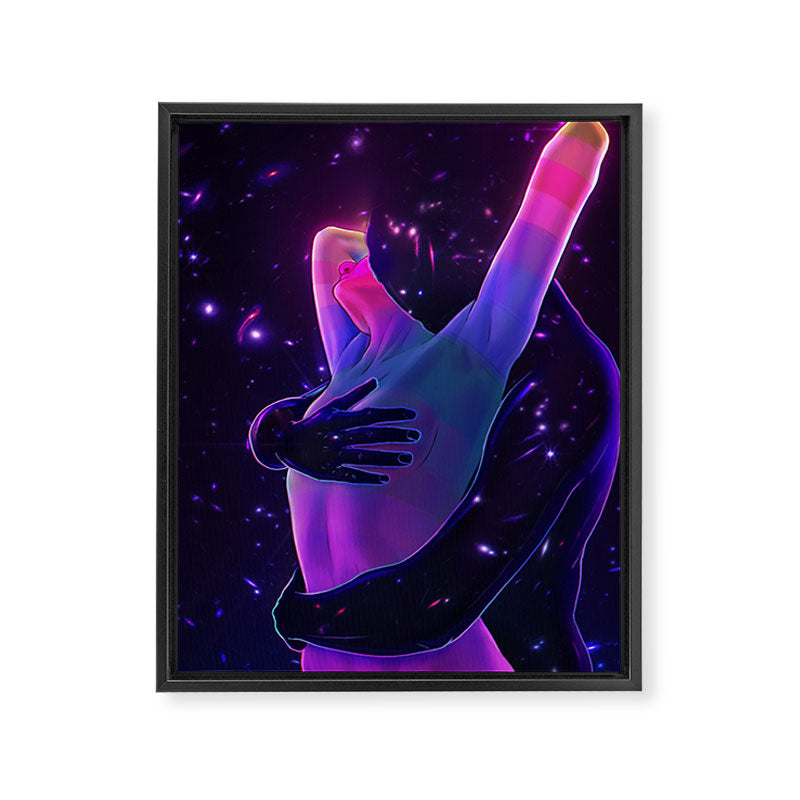 Cosmic Lovers 4 Framed Canvas Print Gallery Image 8