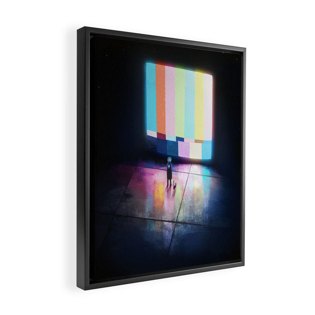 No Signal Framed Canvas Print Gallery Image 2