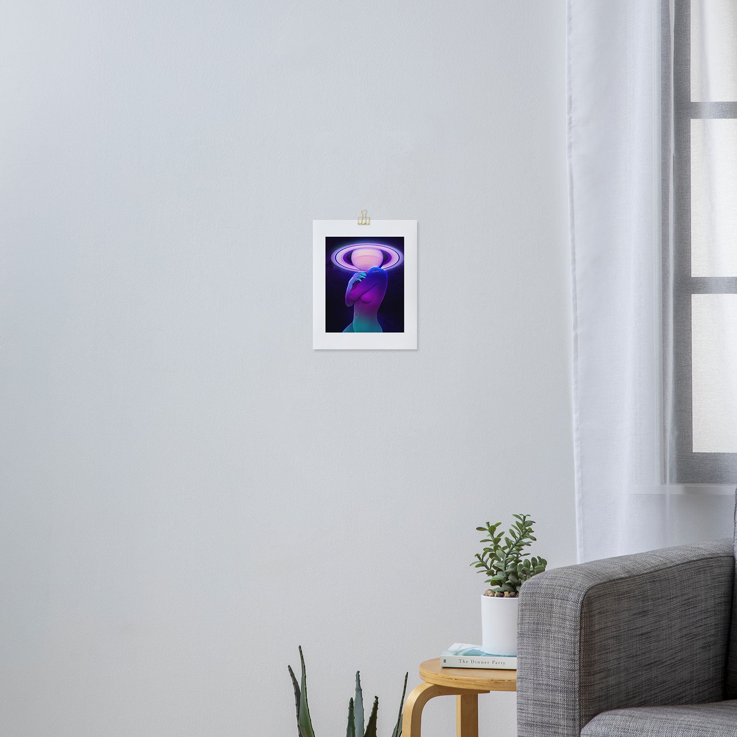 Saturn Head (Censored version) Art Print Gallery Image 3