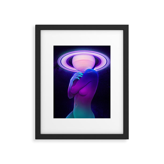 Saturn Head (Censored version) Framed Art Print Gallery Image 1