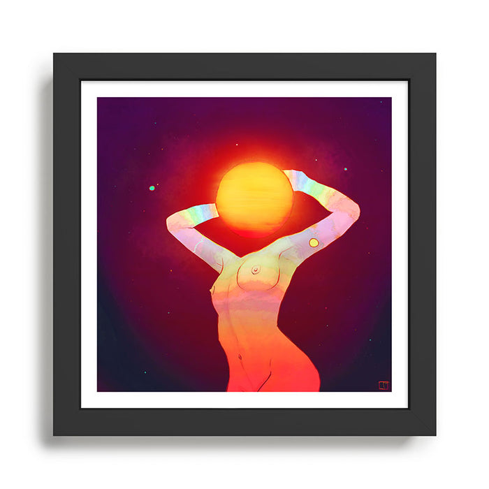 Sun Head Framed Art Print Gallery Image 1