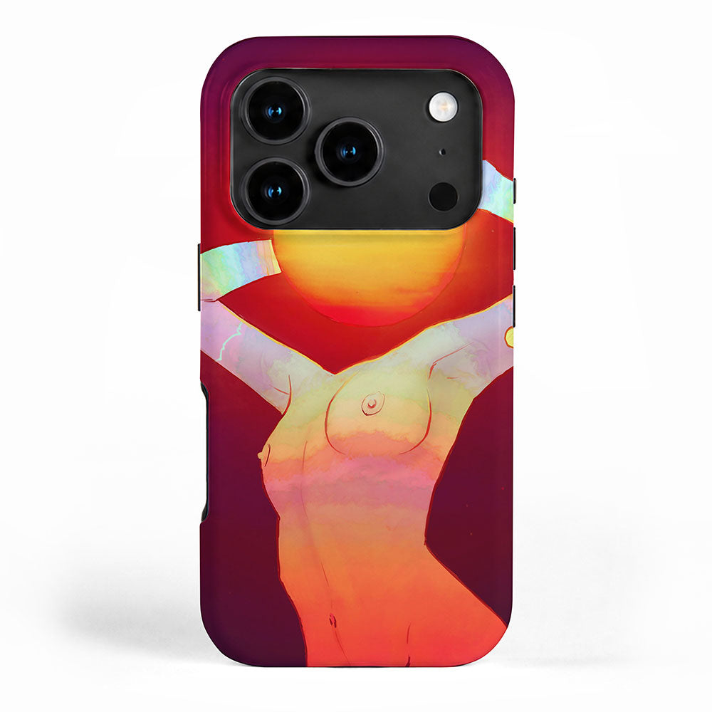 Sun Head iPhone Case Gallery Image 1
