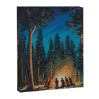 campfire gathering Canvas Print Gallery Image 8