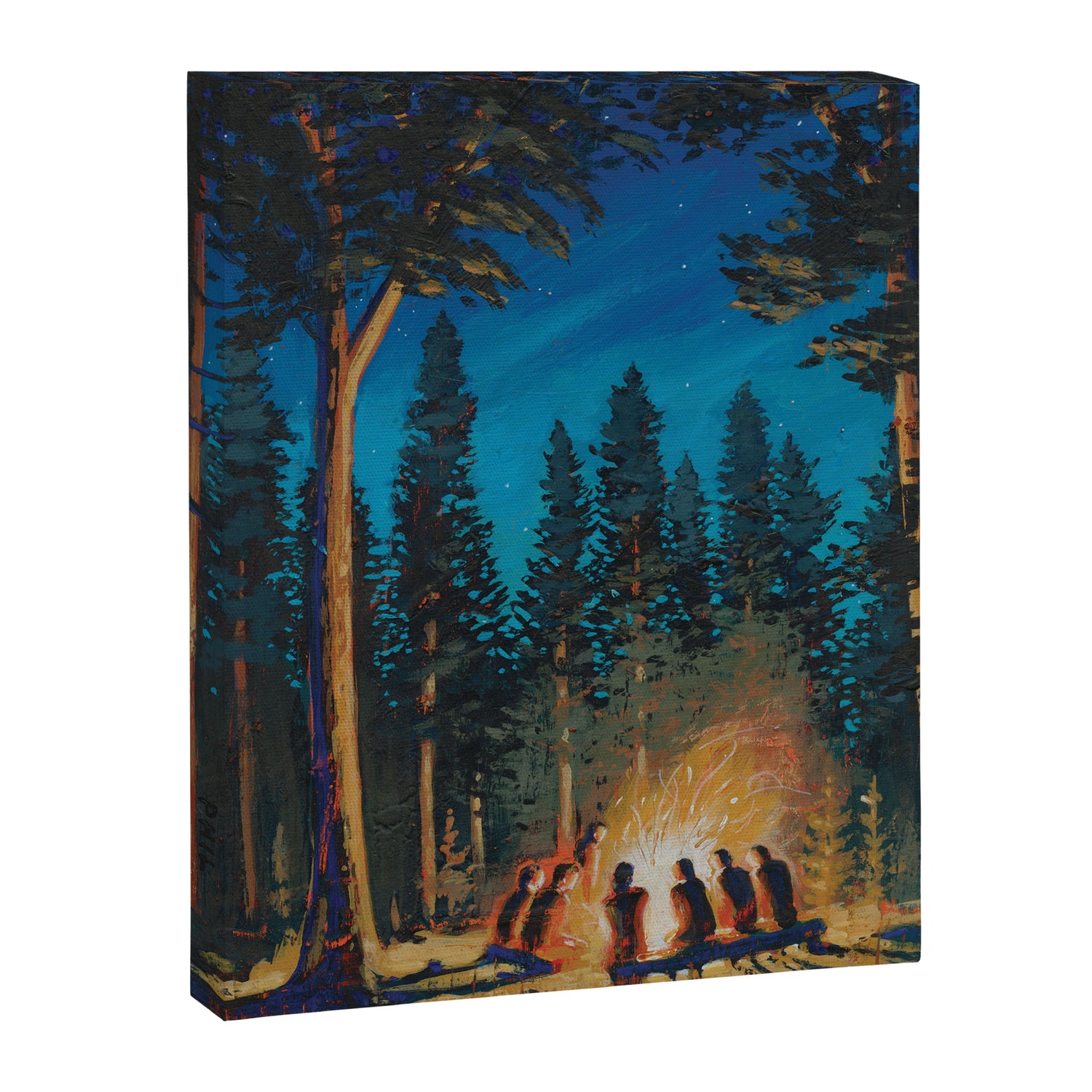 campfire gathering Canvas Print Gallery Image 8