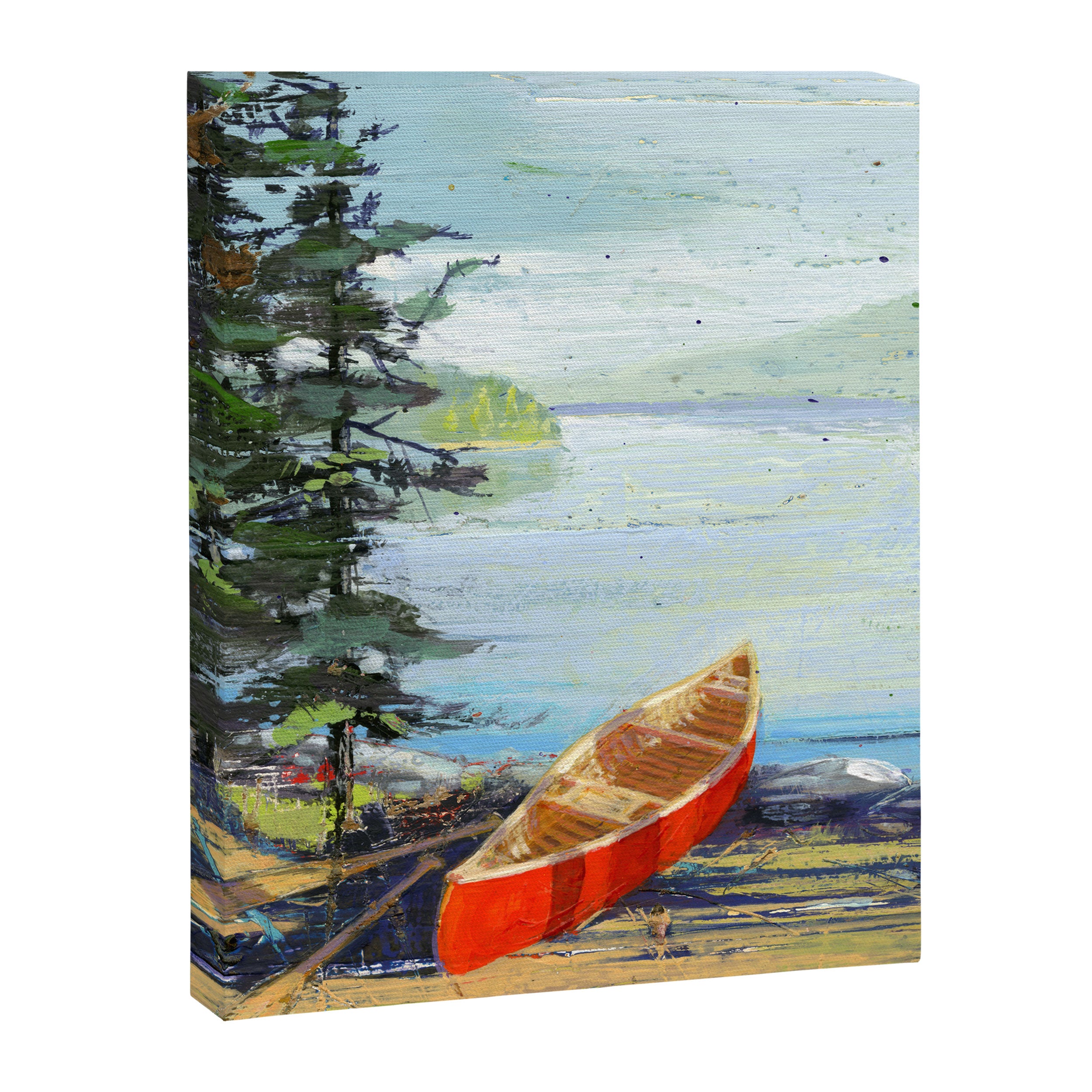 me and you and the red canoe Canvas Print Gallery Image 8