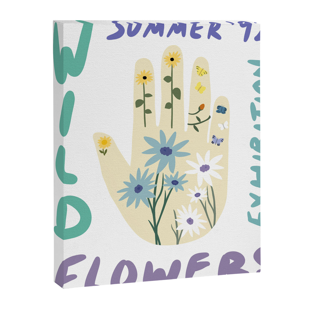 90s Wild Flowers Exhibition Poster Canvas Print Gallery Image 6