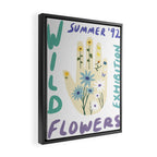 90s Wild Flowers Exhibition Poster Framed Canvas Print Gallery Image 2
