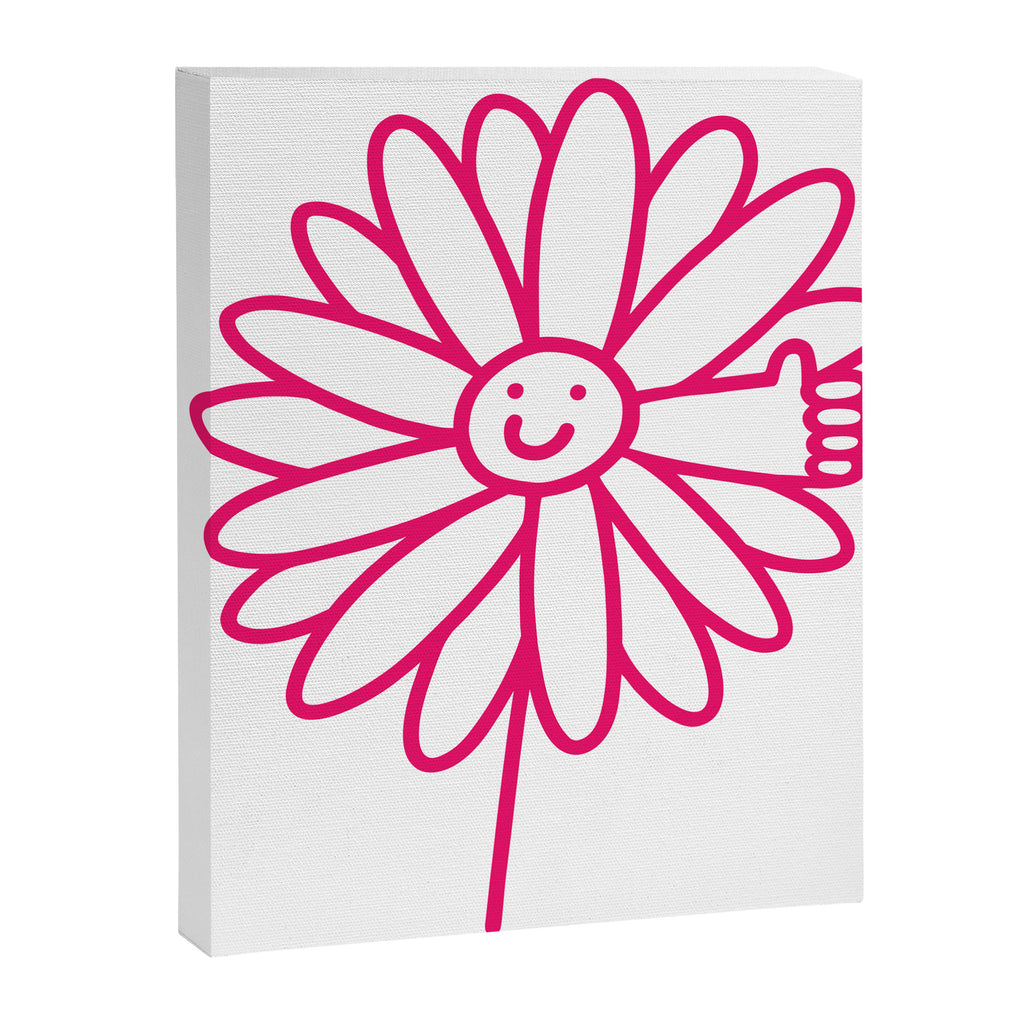 Flower Thumbs Up Canvas Print Gallery Image 8