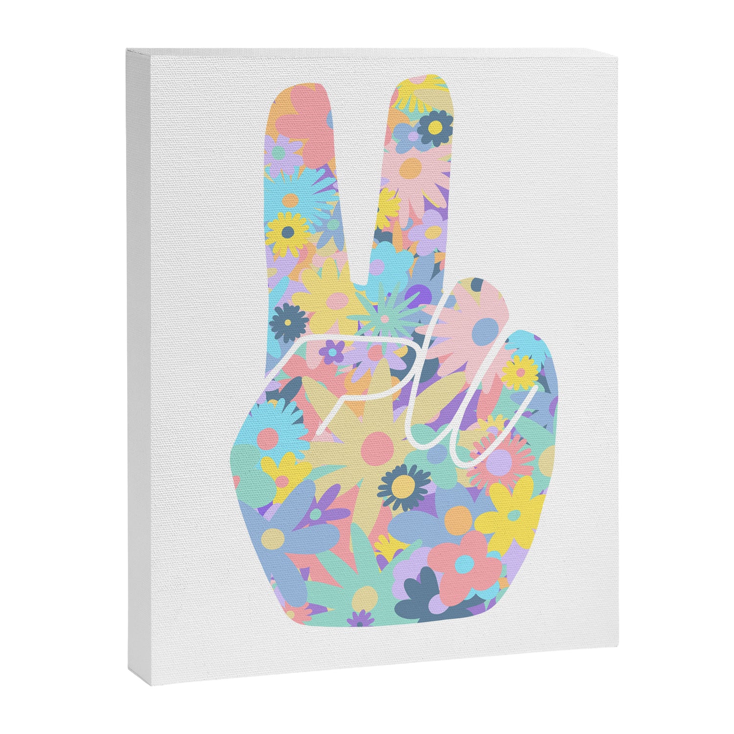 Peace Out Flowers Canvas Print Gallery Image 8