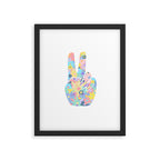 Peace Out Flowers Framed Art Print Gallery Image 6