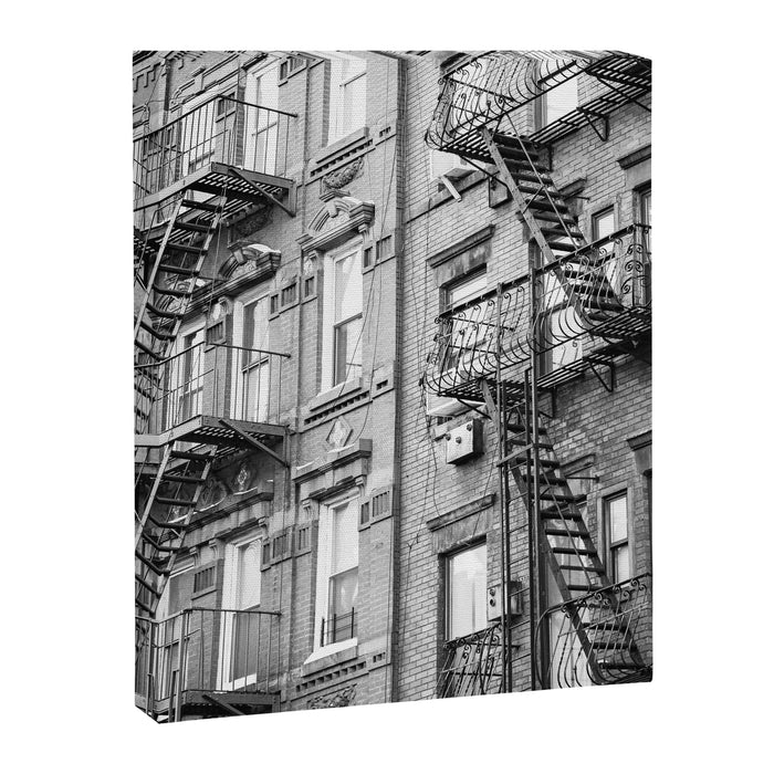 Architecture in NYC | Black and White Photography Canvas Print Gallery Image 1