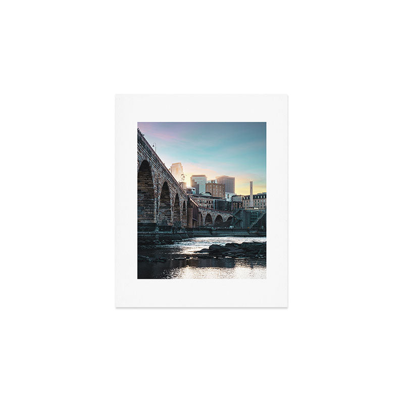 Minneapolis Sunset Art Print Gallery Image 1