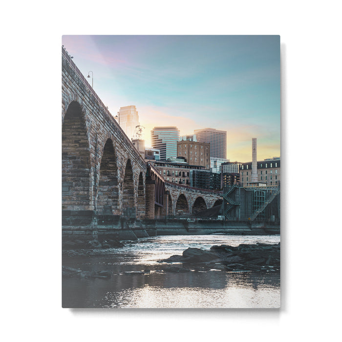 Minneapolis Sunset Metal Print Gallery Image 1