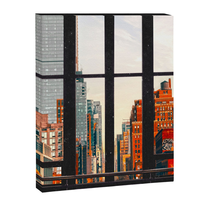 New York City Window #2-Surreal View Collage Canvas Print Gallery Image 1