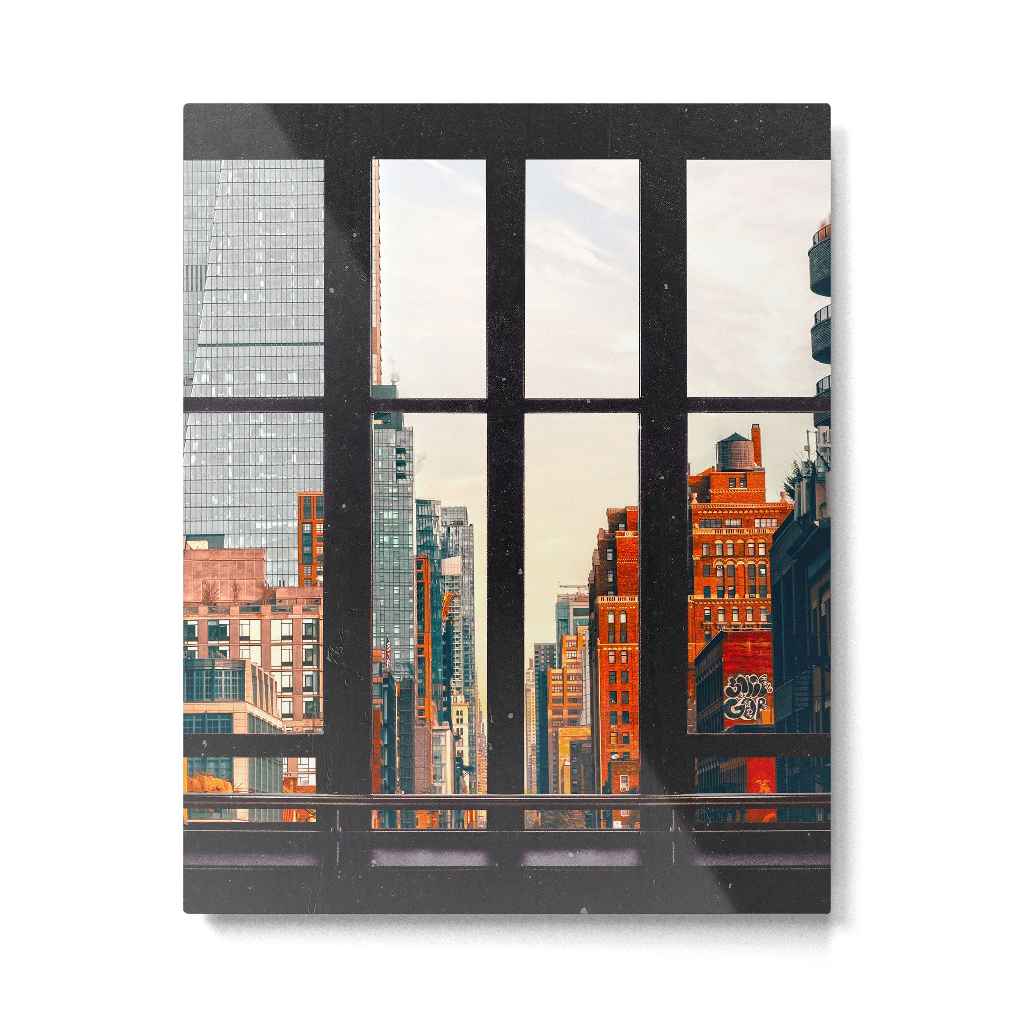 New York City Window #2-Surreal View Collage Metal Print Gallery Image 4