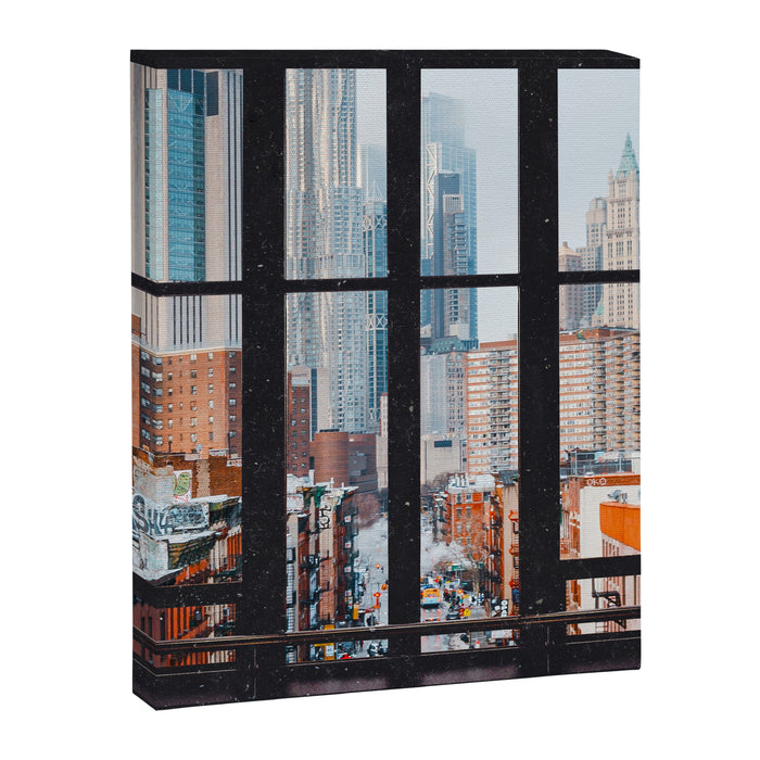 New York City Window Canvas Print Gallery Image 1