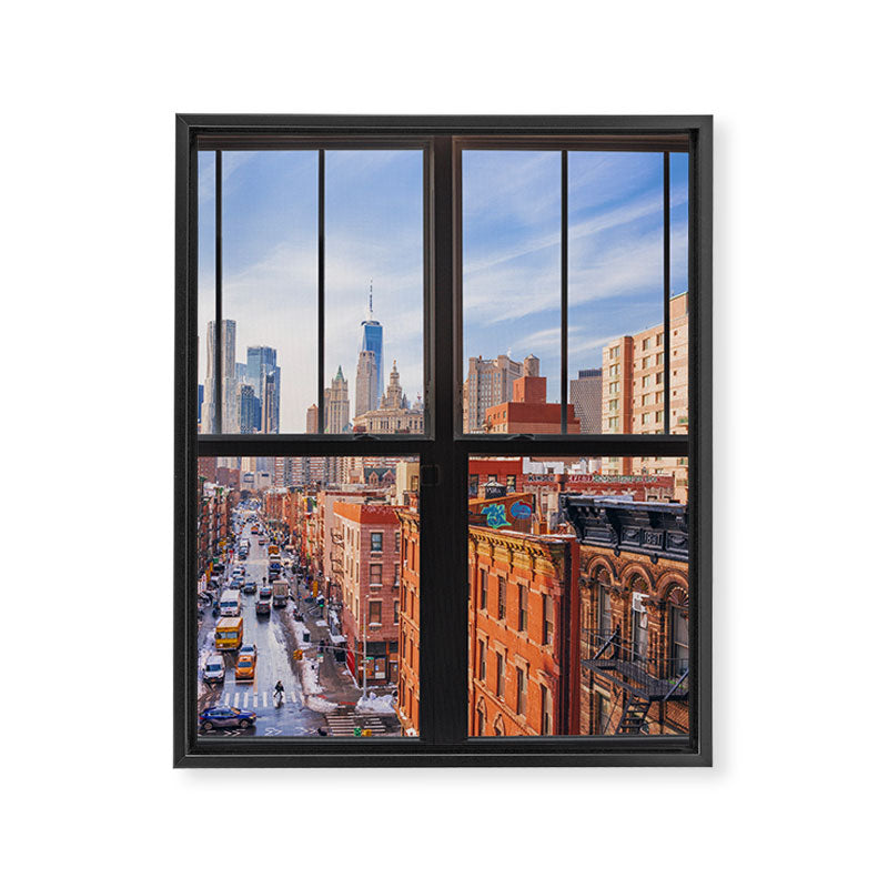 New York City Window | Lower Manhattan Framed Canvas Print Gallery Image 8