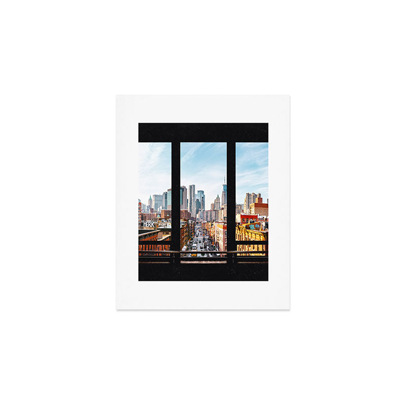 New York City Window Panoramic Art Print Gallery Image 1