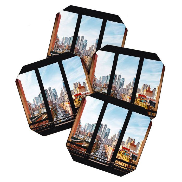 New York City Window Panoramic Coaster Gallery Image 1